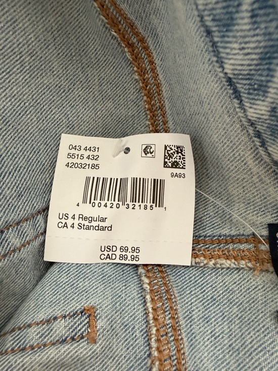 American Eagle Outfitters strigid Curvy stovepipe jeans skylight 4 regular - Picture 6 of 6